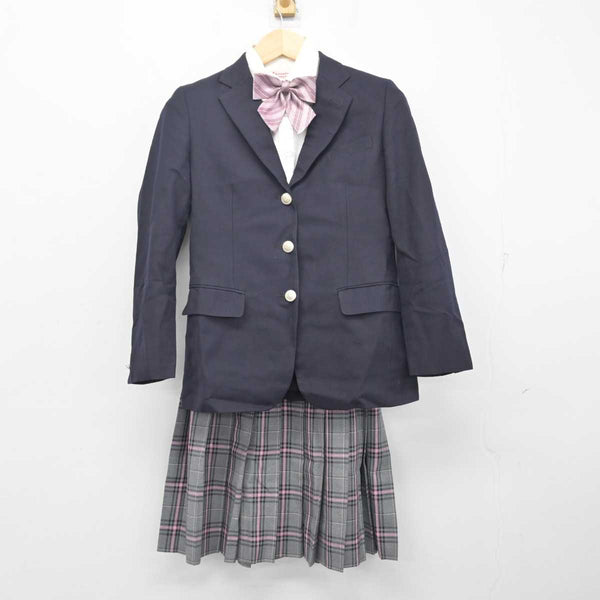 中古】 クラーク記念国際高等学校 女子制服 4点 (ブレザー・シャツ