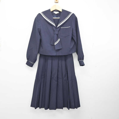 【中古】静岡県 神久呂中学校 女子制服 3点 (セーラー服・スカート) sf055052