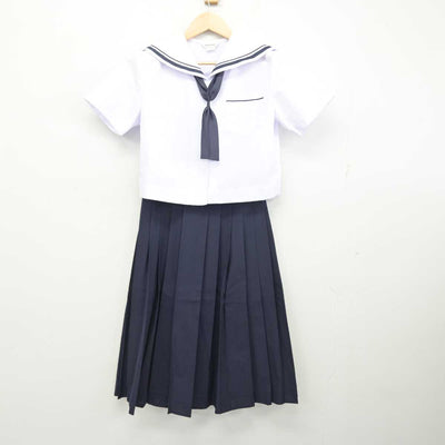 【中古】静岡県 神久呂中学校 女子制服 3点 (セーラー服・スカート) sf055053