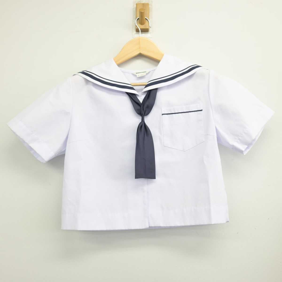 【中古】静岡県 神久呂中学校 女子制服 3点 (セーラー服・スカート) sf055053