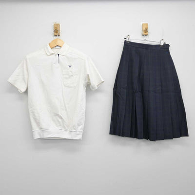 【中古】静岡県 浜松湖東高等学校 女子制服 2点 (シャツ・スカート) sf055061