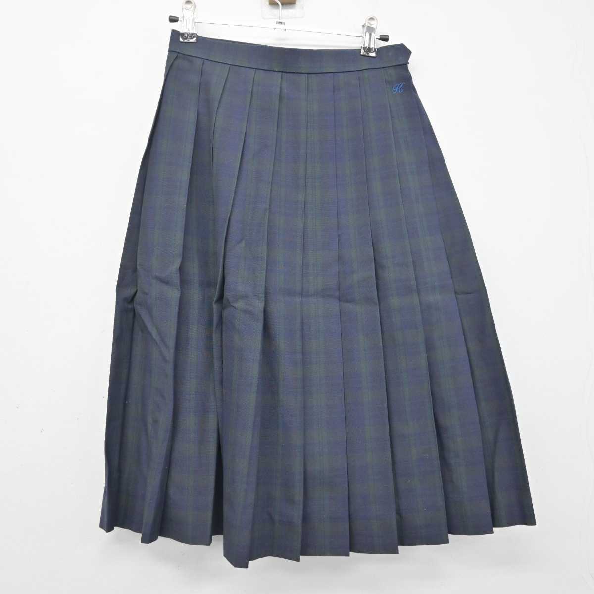 【中古】静岡県 浜松湖東高等学校 女子制服 2点 (シャツ・スカート) sf055061