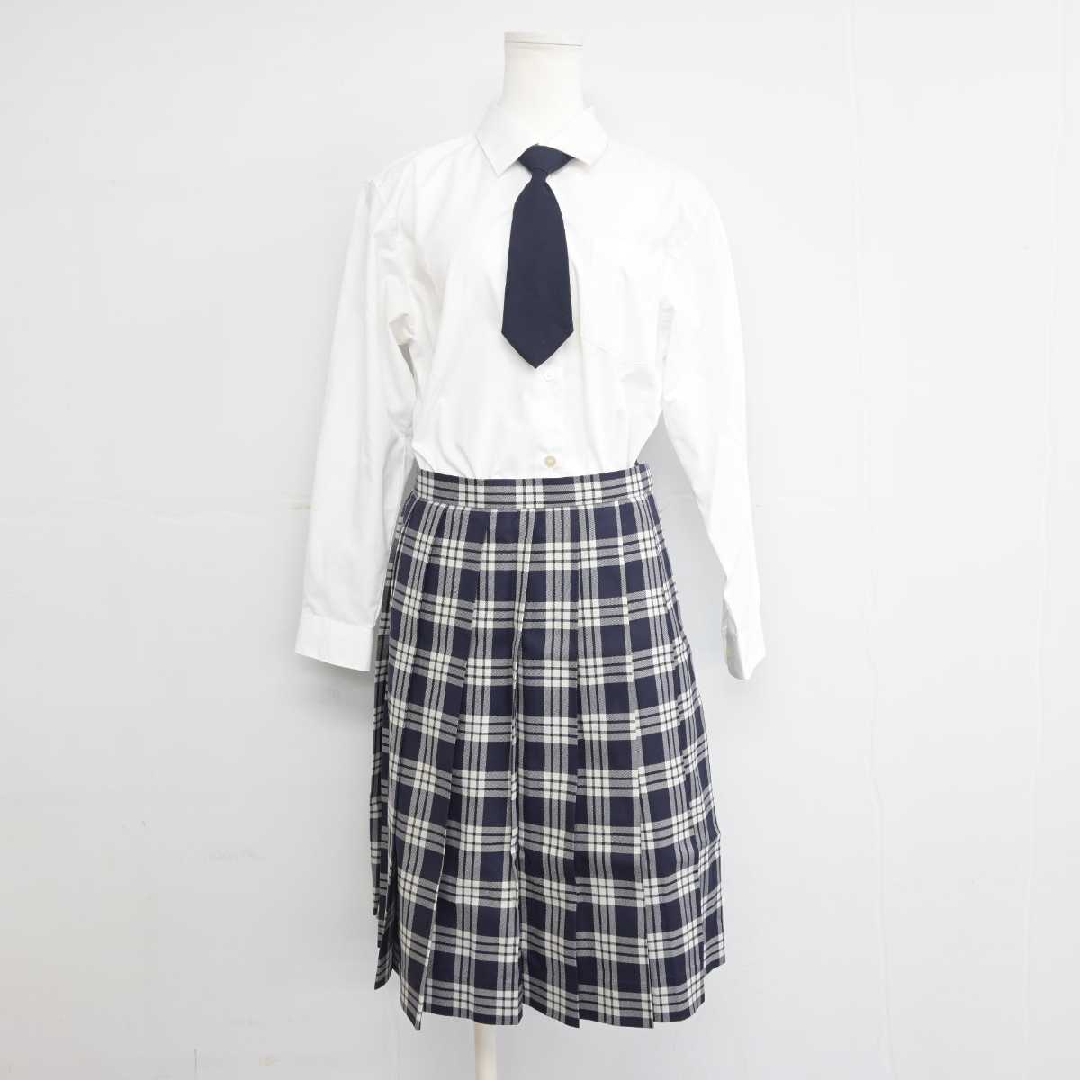 【中古】宮城県 聖和学園高等学校 女子制服 5点 (ブレザー・ベスト・シャツ・スカート) sf055068