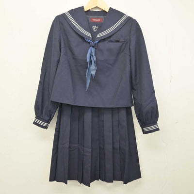 【中古】宮城県 富沢中学校 女子制服 3点 (セーラー服・スカート) sf055072