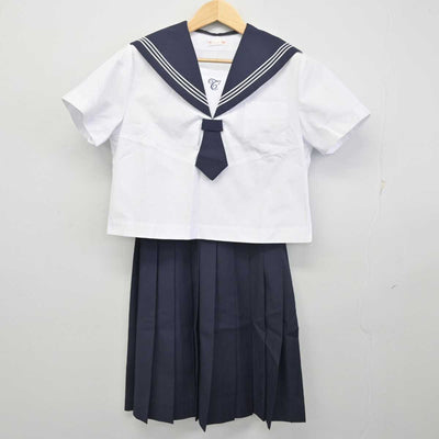 【中古】宮城県 富沢中学校 女子制服 2点 (セーラー服・スカート) sf055073