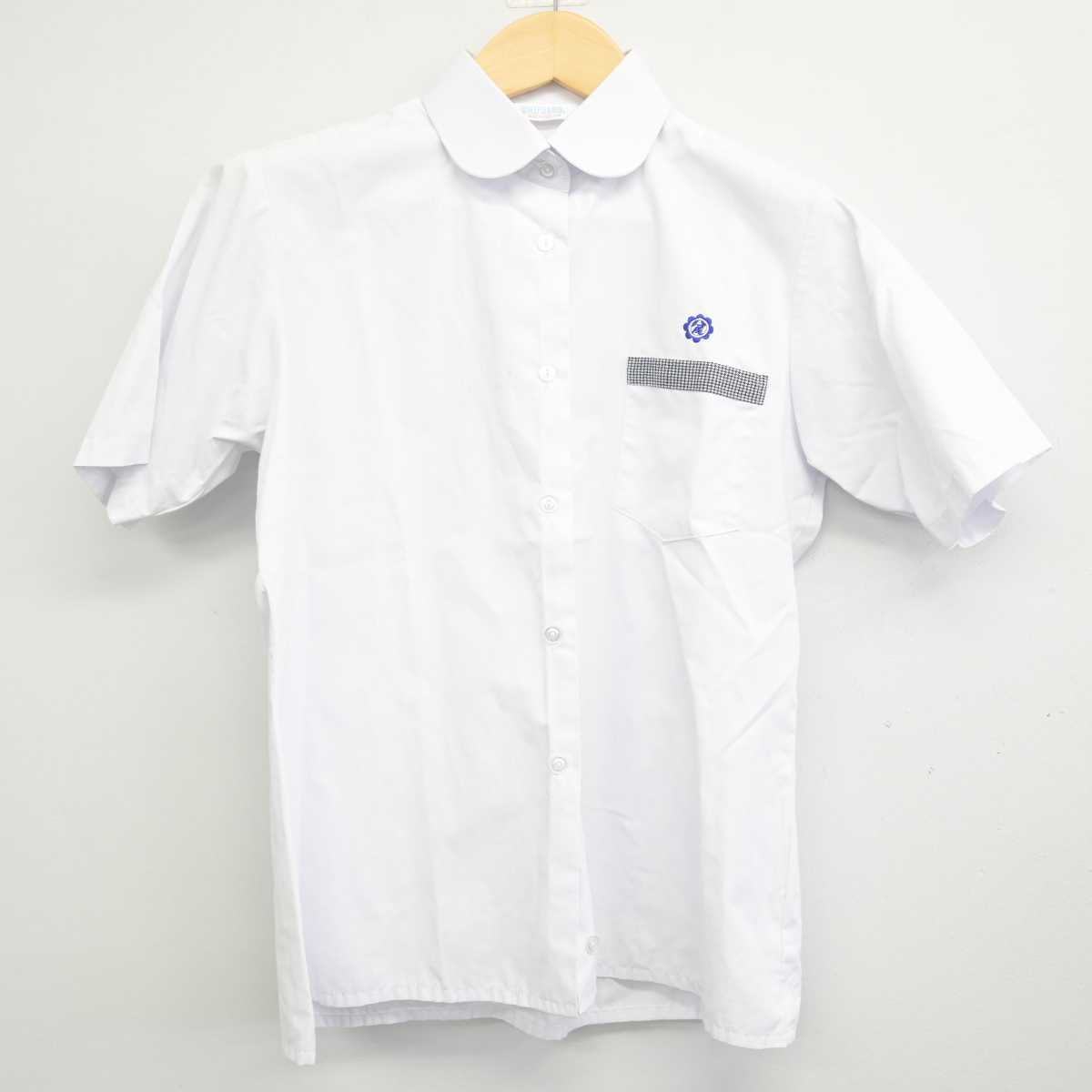 【中古】大阪府 金光八尾高等学校 女子制服 4点 (ニットベスト・シャツ・スカート) sf055085