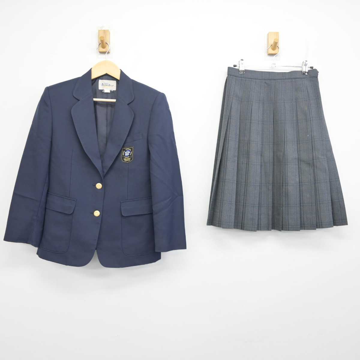 【中古】大阪府 長栄中学校 女子制服 2点 (ブレザー・スカート) sf055087