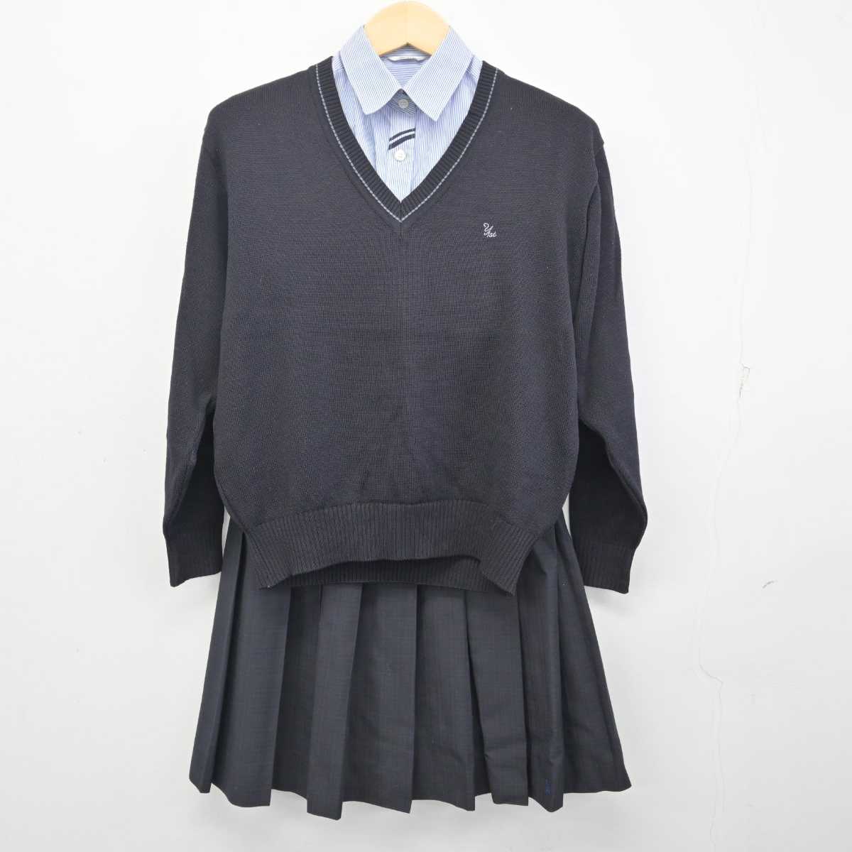 中古】茨城県 結城第一高等学校 女子制服 4点 (ブレザー・ニット・シャツ・スカート) sf055089 | 中古制服通販パレイド