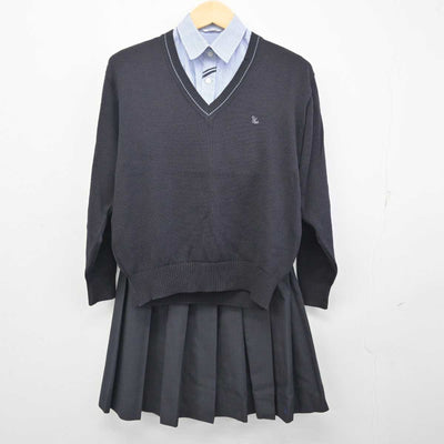 【中古】茨城県 結城第一高等学校 女子制服 4点 (ブレザー・ニット・シャツ・スカート) sf055089