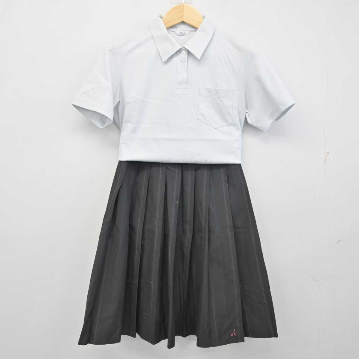 【中古】栃木県 北桜高等学校 女子制服 3点 (シャツ・スカート) sf055095