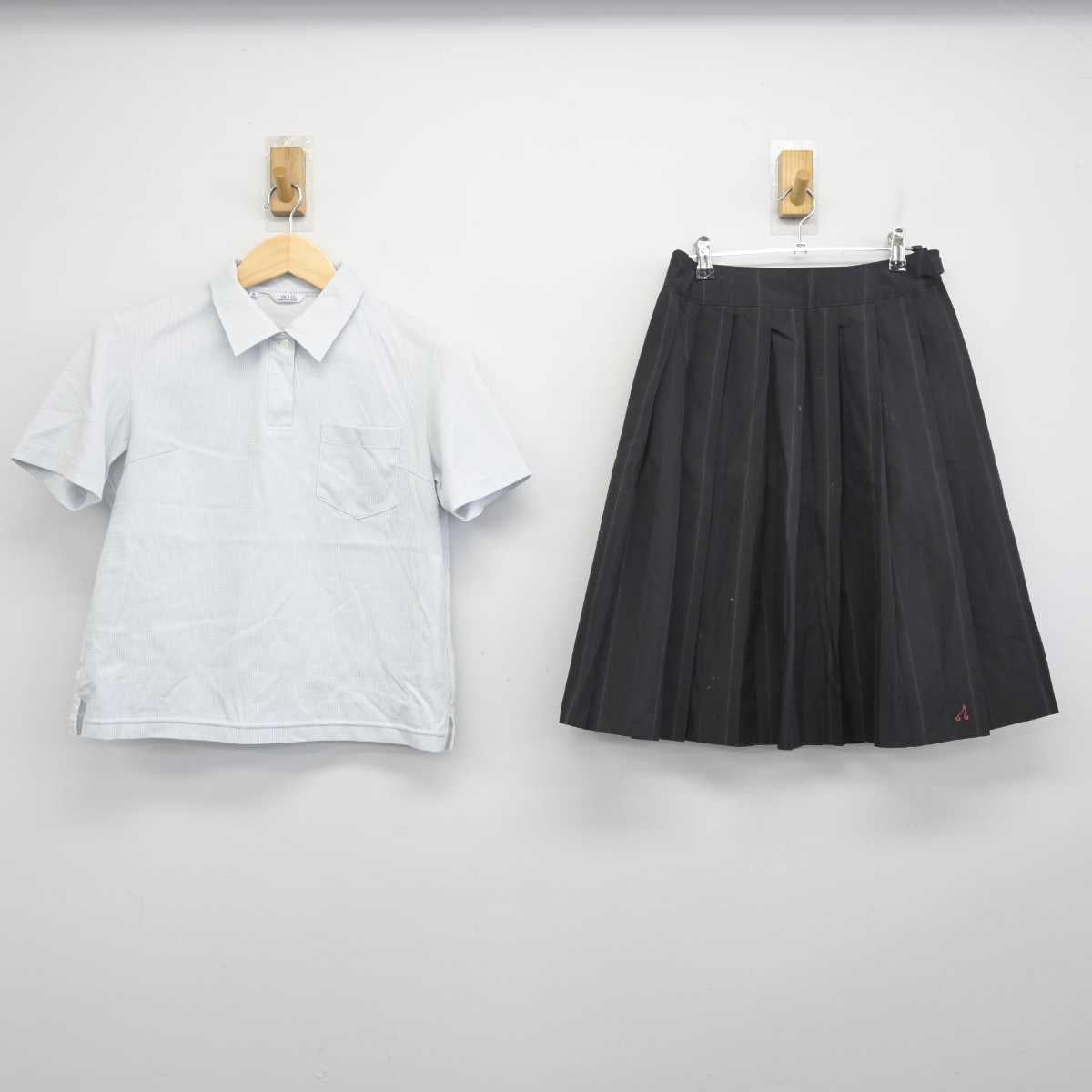 【中古】栃木県 北桜高等学校 女子制服 3点 (シャツ・スカート) sf055095