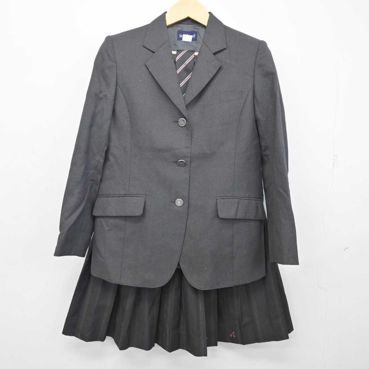 【中古】栃木県 北桜高等学校 女子制服 4点 (ブレザー・ニット・スカート) sf055096