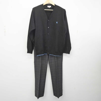 【中古】 クラーク記念国際高等学校  男子制服 4点 (ブレザー・ニット・ズボン) sf055098