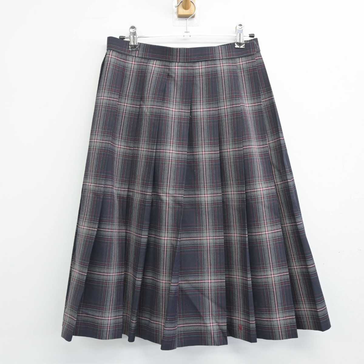 【中古】大阪府 大阪市立港南中学校 女子制服 3点 (ブレザー・スカート) sf055123