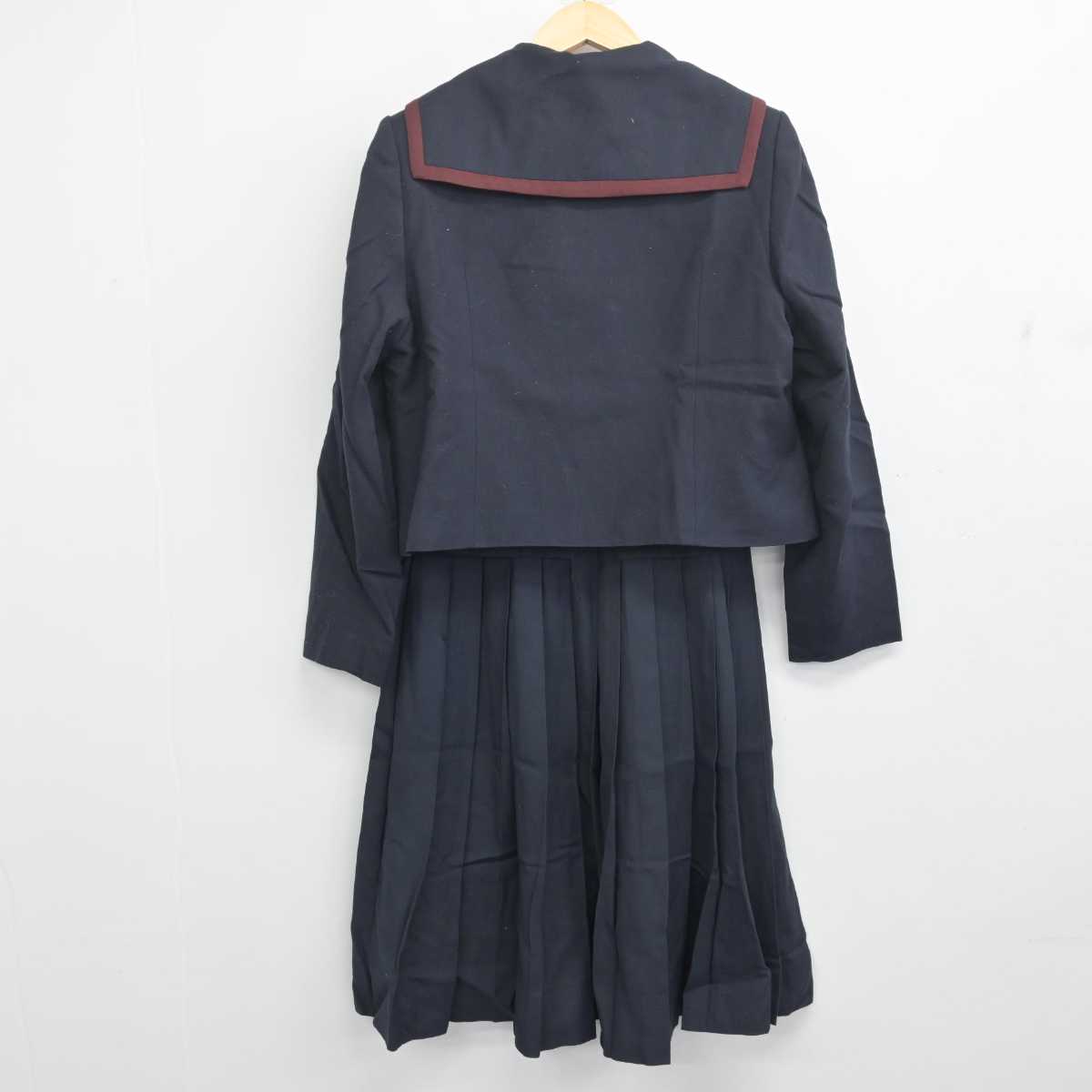 【中古】大阪府 履正社高等学校 女子制服 3点 (セーラー服・スカート) sf055124