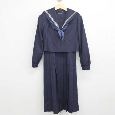 【中古】福岡県 城西中学校 女子制服 3点 (セーラー服・ジャンパースカート) sf055133