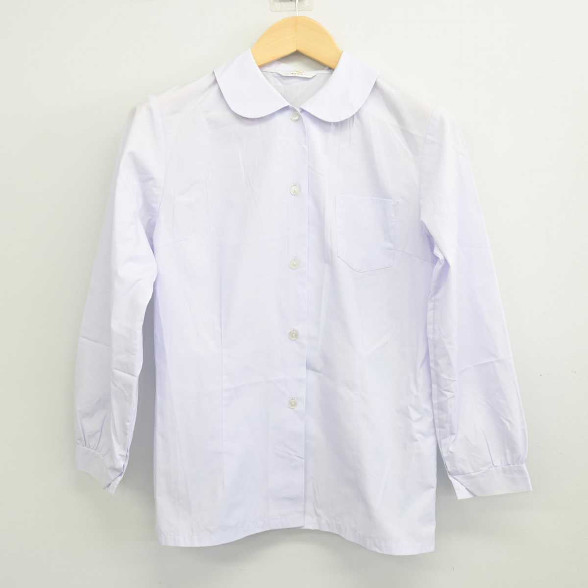 【中古】広島県 宇品中学校 女子制服 2点 (シャツ・ジャンパースカート) sf055144