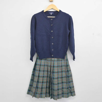 【中古】埼玉県 獨協埼玉中学高等学校 女子制服 2点 (ニット・スカート) sf055151