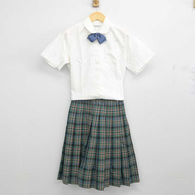 【中古】埼玉県 獨協埼玉中学高等学校 女子制服 3点 (シャツ・スカート) sf055152