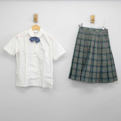 【中古】埼玉県 獨協埼玉中学高等学校 女子制服 3点 (シャツ・スカート) sf055152