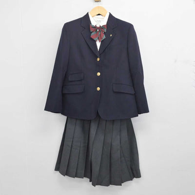 【中古】埼玉県 獨協埼玉中学高等学校 女子制服 5点 (ブレザー・シャツ・スカート) sf055157