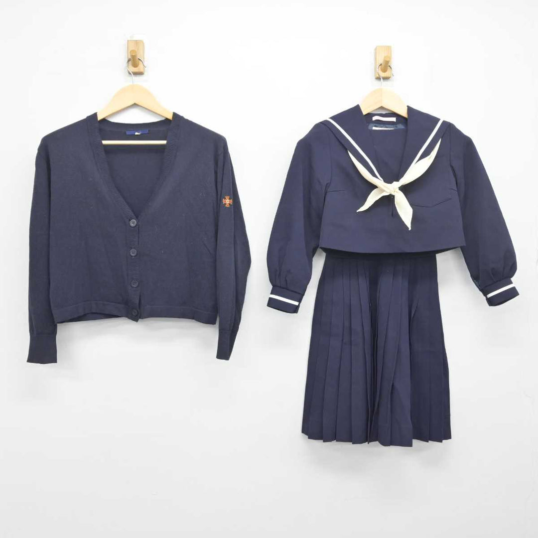 中古】愛知県 金城学院中学校・高等学校 女子制服 4点 (ニット・セーラー服・スカート) sf055174 | 中古制服通販パレイド