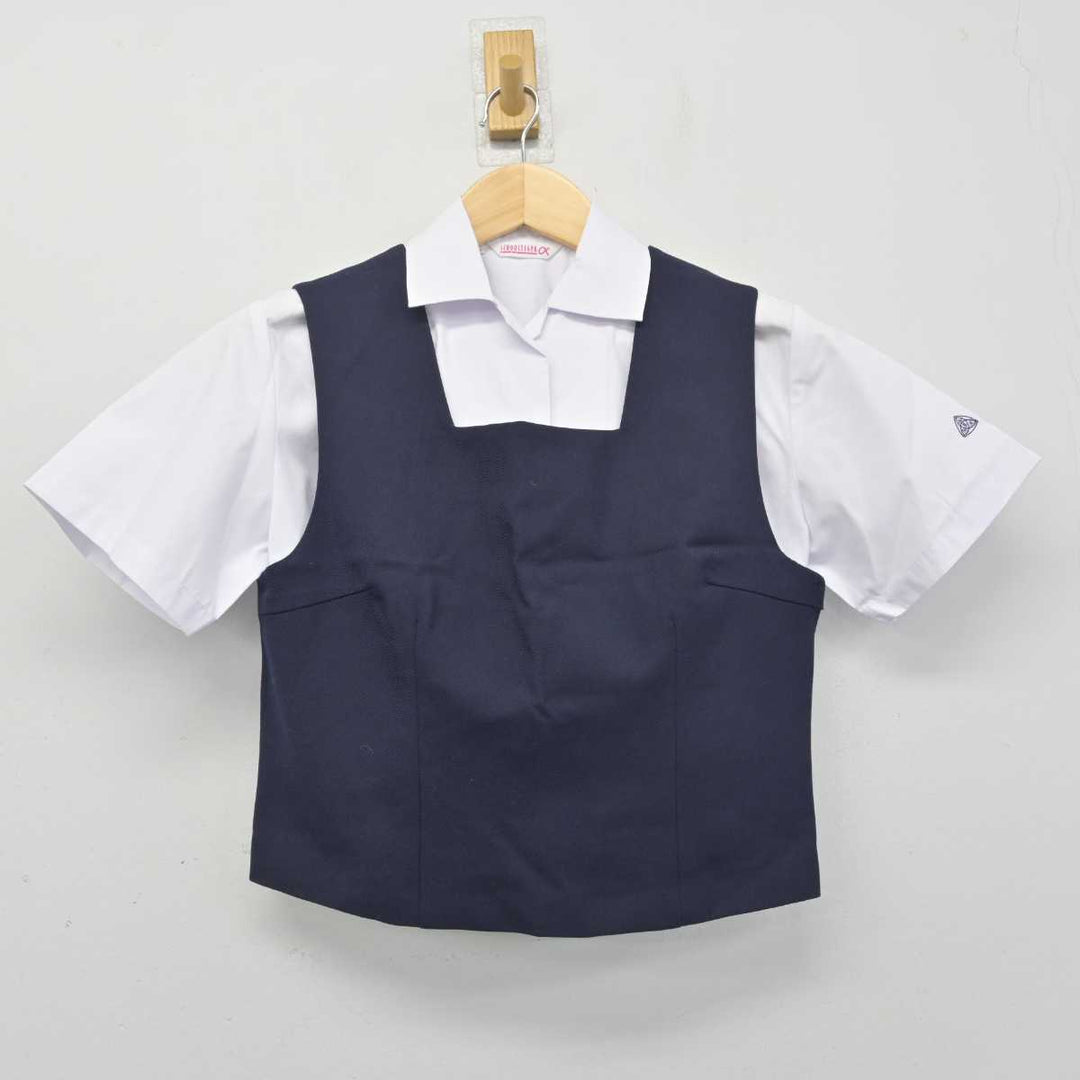 中古】群馬県 高崎女子高等学校 女子制服 2点 (ベスト・シャツ 中古】群馬県 高崎女子高等学校 女子制服 2点 (ベスト・シャツ