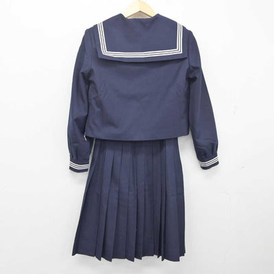 【中古】秋田県 能代第二中学校 女子制服 2点 (セーラー服・スカート) sf055191