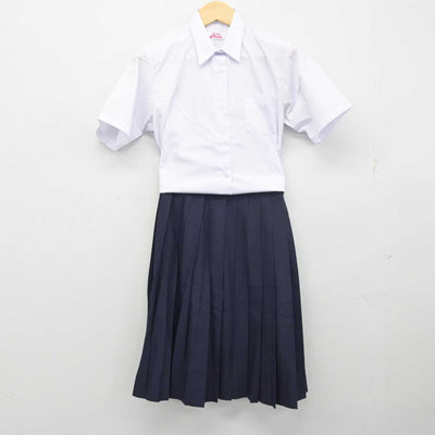 【中古】秋田県 能代第二中学校 女子制服 2点 (シャツ・スカート) sf055192