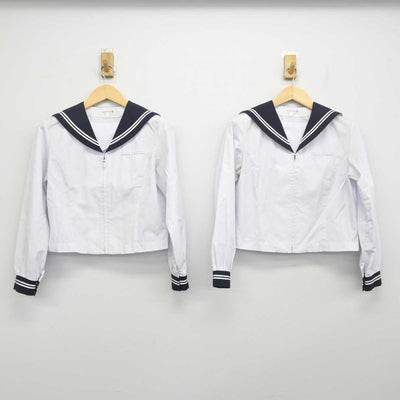 【中古】静岡県 清水袖師中学校 女子制服 2点 (セーラー服) sf055196