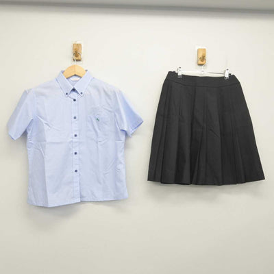 【中古】静岡県 清水国際高等学校 女子制服 2点 (シャツ・スカート) sf055198