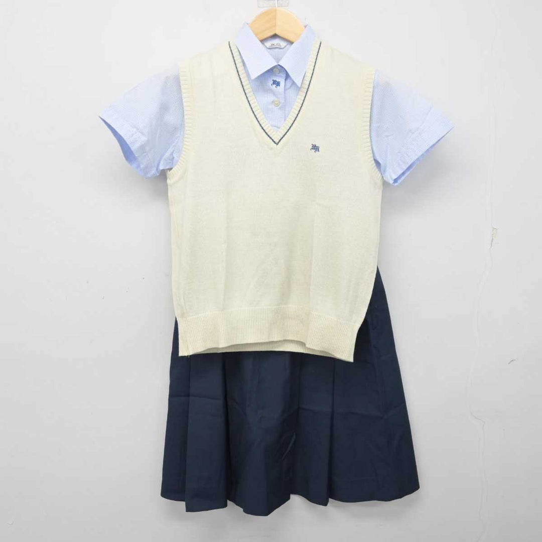 【中古】栃木県 宇都宮北高等学校 女子制服 3点 (ニットベスト・シャツ・スカート) sf055220 | 中古制服通販パレイド