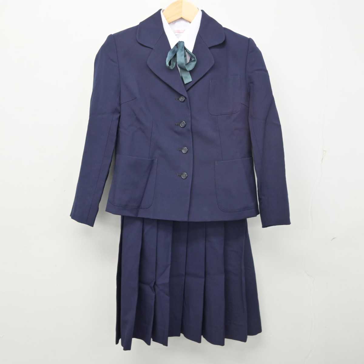 【中古】新潟県 新潟南高等学校 女子制服 4点 (ブレザー・シャツ・ジャンパースカート) sf055233