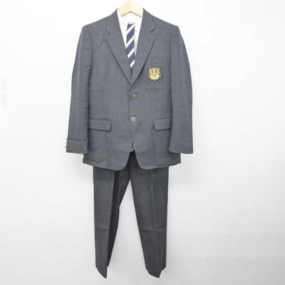 【中古】東京都 桜丘中学・高等学校 男子制服 4点 (ブレザー・シャツ・ズボン) sf055247