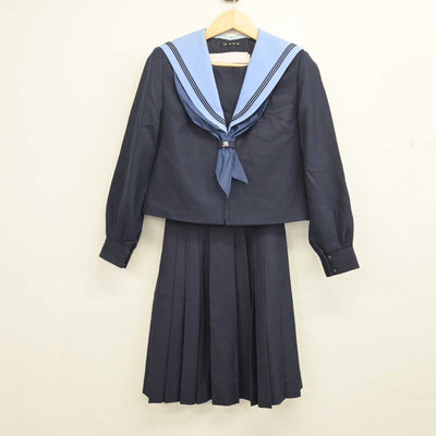 【中古】大阪府 金岡南中学校 女子制服 4点 (セーラー服・スカート) sf055255