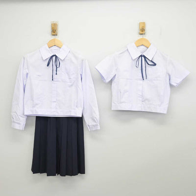 【中古】大阪府 金岡南中学校 女子制服 5点 (シャツ・シャツ・スカート) sf055256