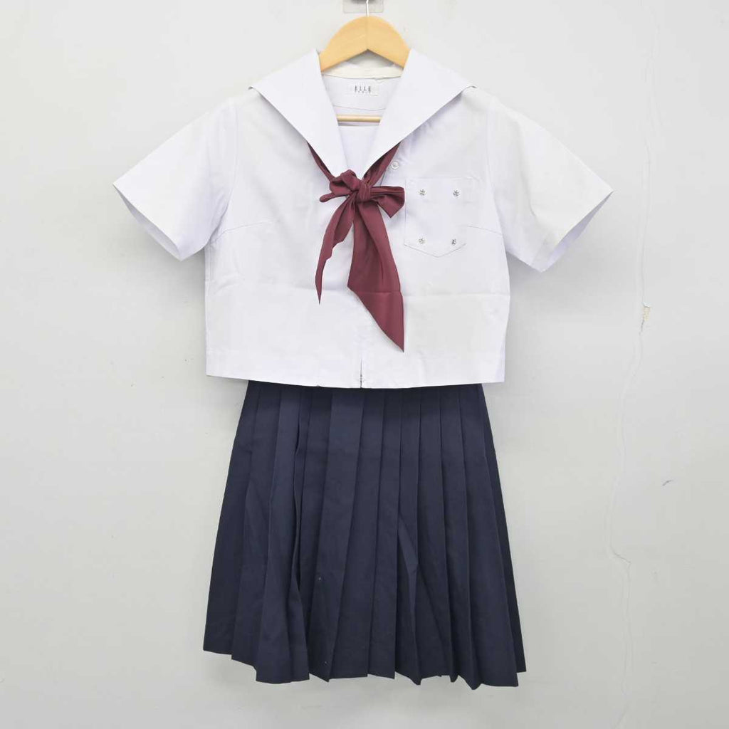 国内製造愛知県 蟹江中学校 女子制服 3点 sf001935 学生服