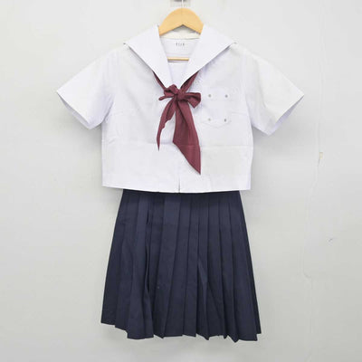 【中古】愛知県 大江中学校 女子制服 3点 (セーラー服・スカート) sf055263