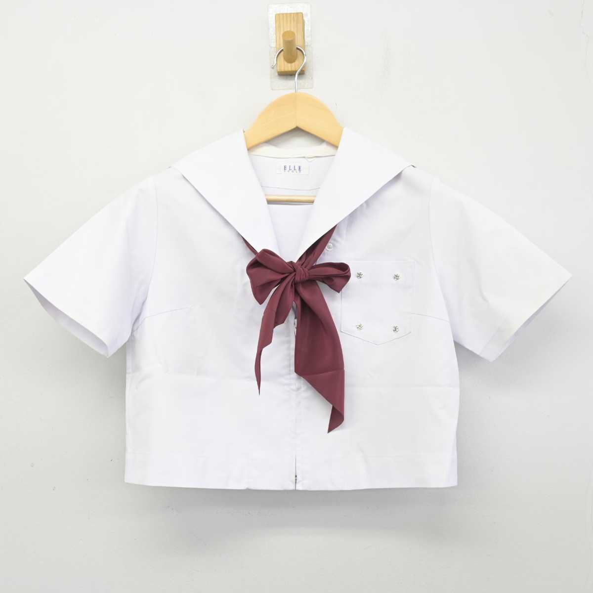 【中古】愛知県 大江中学校 女子制服 3点 (セーラー服・スカート) sf055263