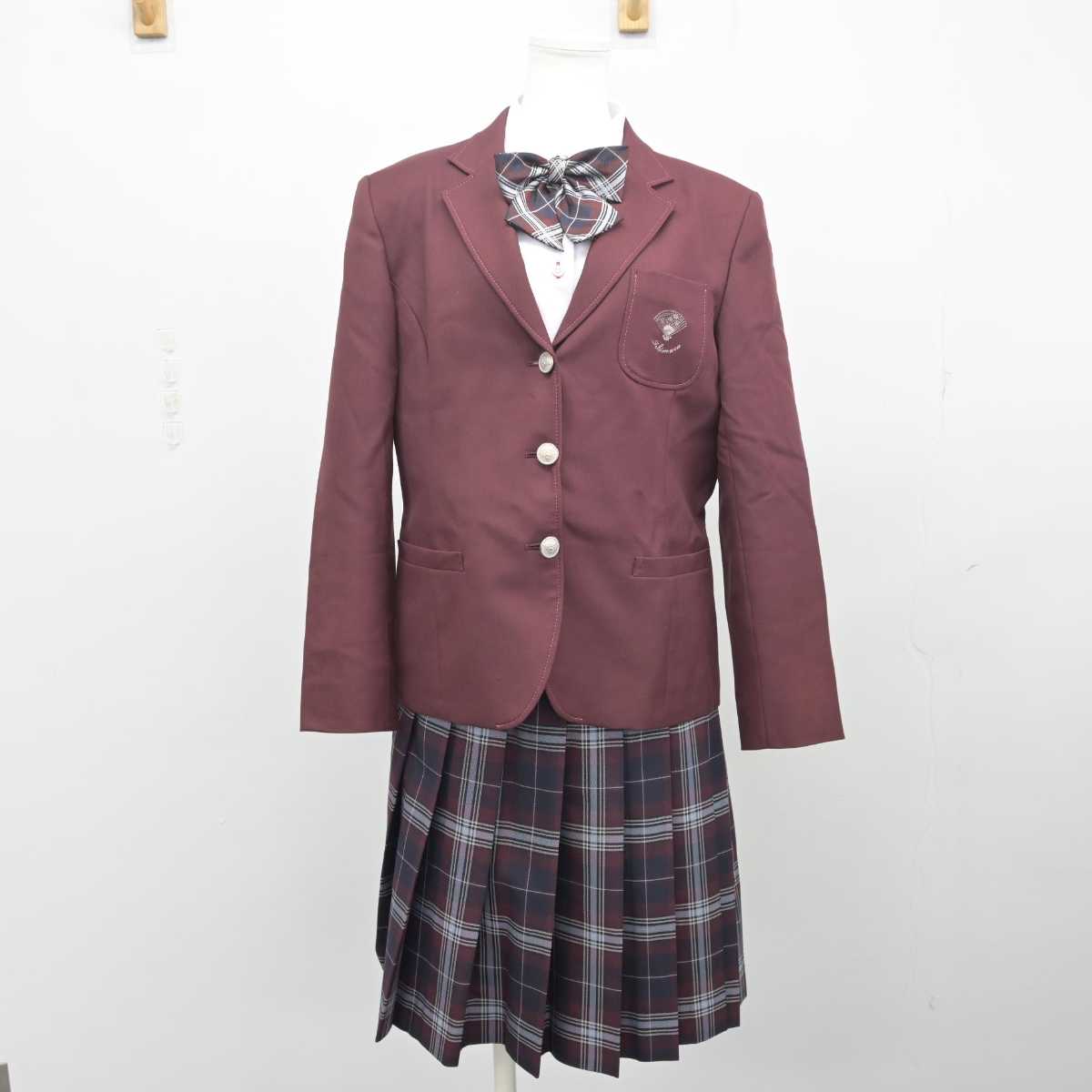 【中古】愛知県 名古屋経済大学市邨高等学校 女子制服 4点 (ブレザー・シャツ・スカート) sf055271