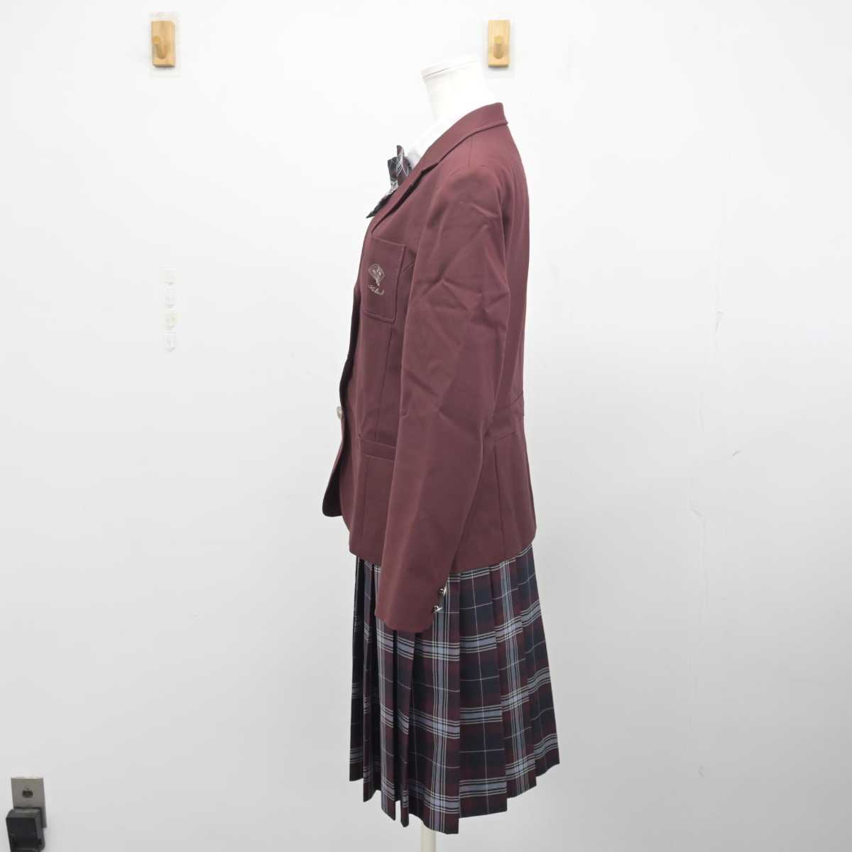 【中古】愛知県 名古屋経済大学市邨高等学校 女子制服 4点 (ブレザー・シャツ・スカート) sf055271