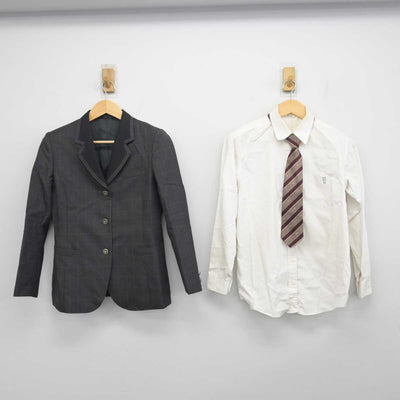 【中古】京都府 山城高等学校 女子制服 4点 (ブレザー・シャツ・スカート) sf055273