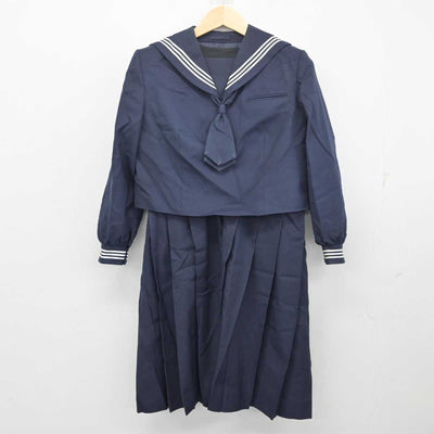 【中古】千葉県 和洋国府台女子中学校・高等学校 女子制服 3点 (セーラー服・スカート) sf055282