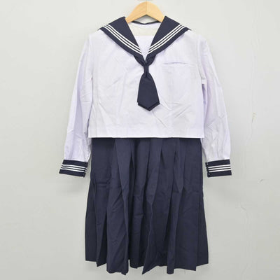 【中古】千葉県 和洋国府台女子中学校・高等学校 女子制服 3点 (セーラー服・スカート) sf055283