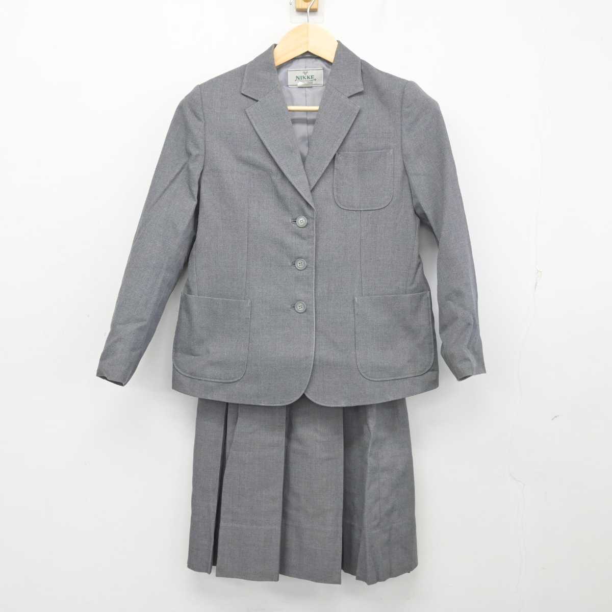 【中古】千葉県 遠山中学校 女子制服 3点 (ブレザー・スカート) sf055292