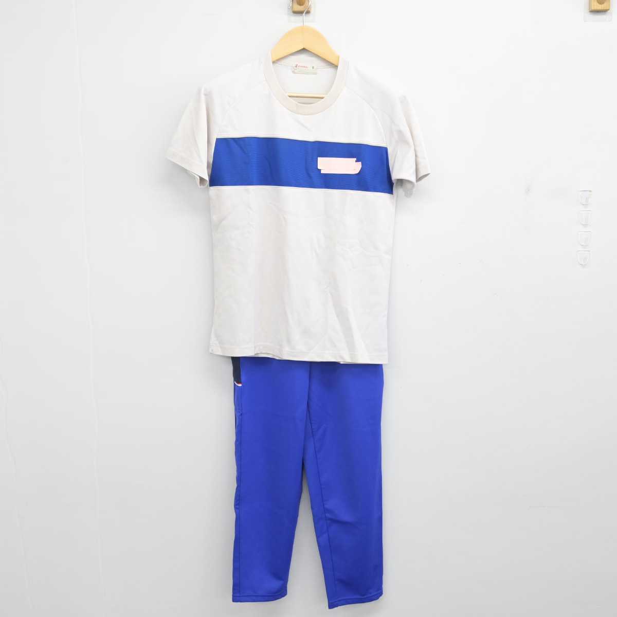 【中古】千葉県 遠山中学校 女子制服 3点 (ジャージ 上・体操服 上・ジャージ 下) sf055294