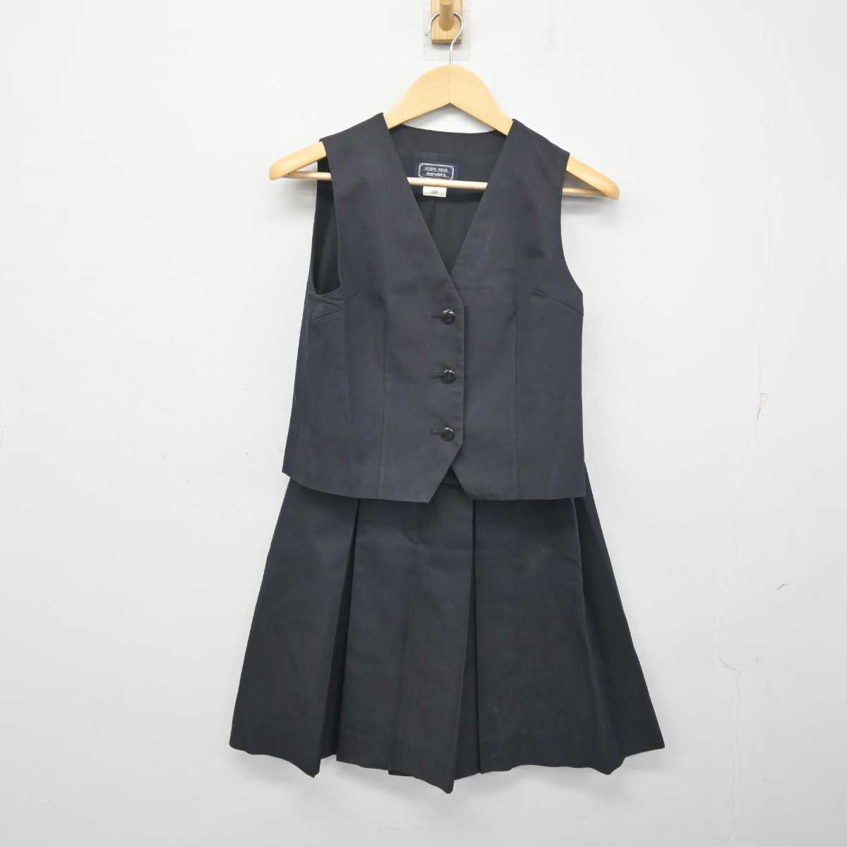 【中古】埼玉県 豊岡高等学校 女子制服 2点 (ベスト・スカート) sf055308