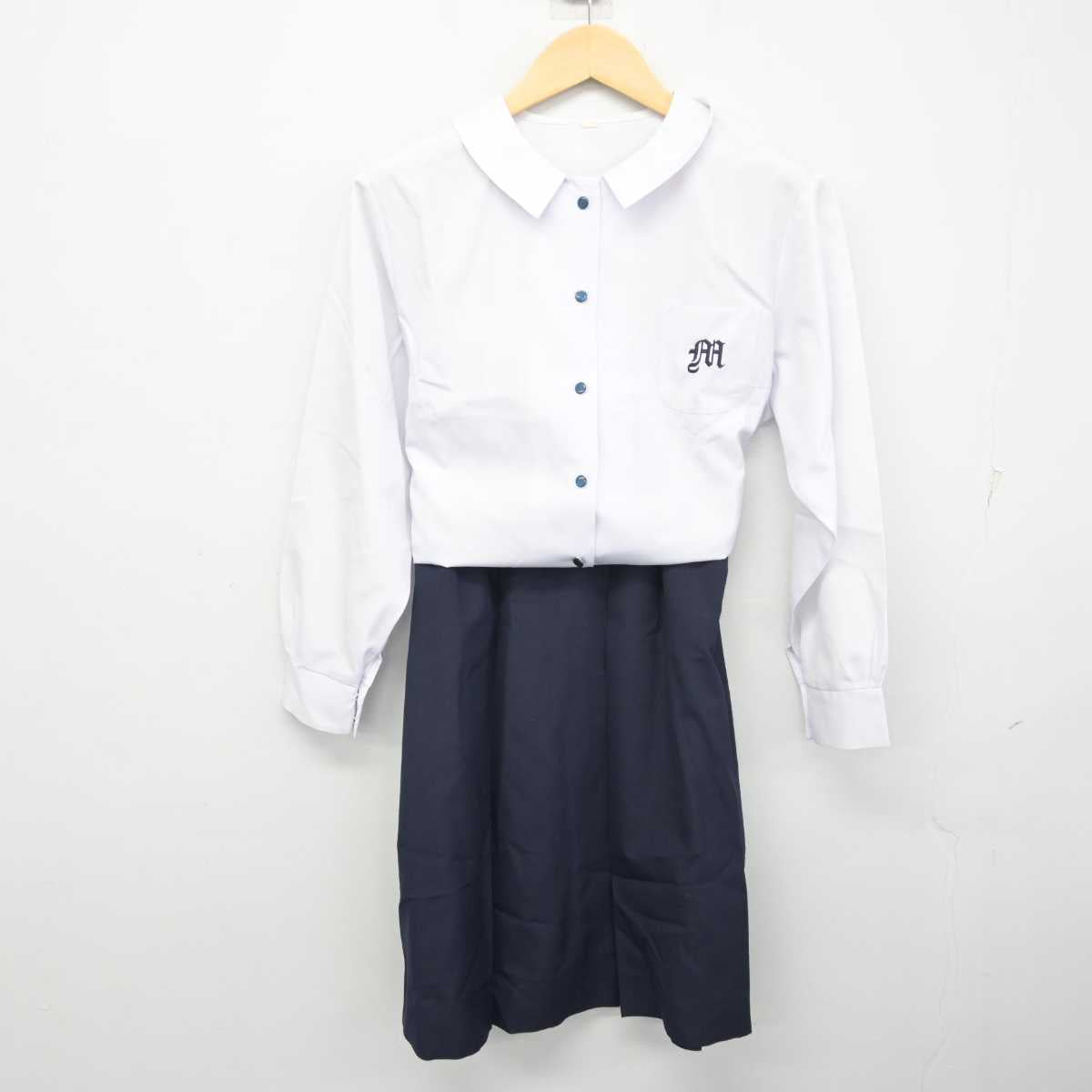 【中古】静岡県 浜松南高等学校 女子制服 2点 (シャツ・スカート) sf055310