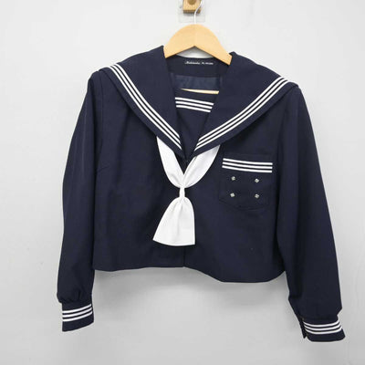 【中古】静岡県 舞阪中学校 女子制服 3点 (セーラー服・スカート) sf055315