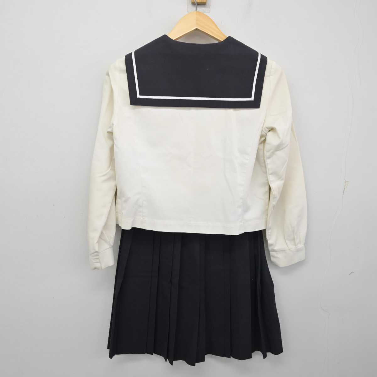 【中古】愛知県 惟信高等学校 女子制服 3点 (セーラー服・スカート) sf055335